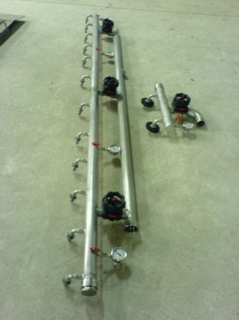 Confection et pose rampe de lavage sur PR